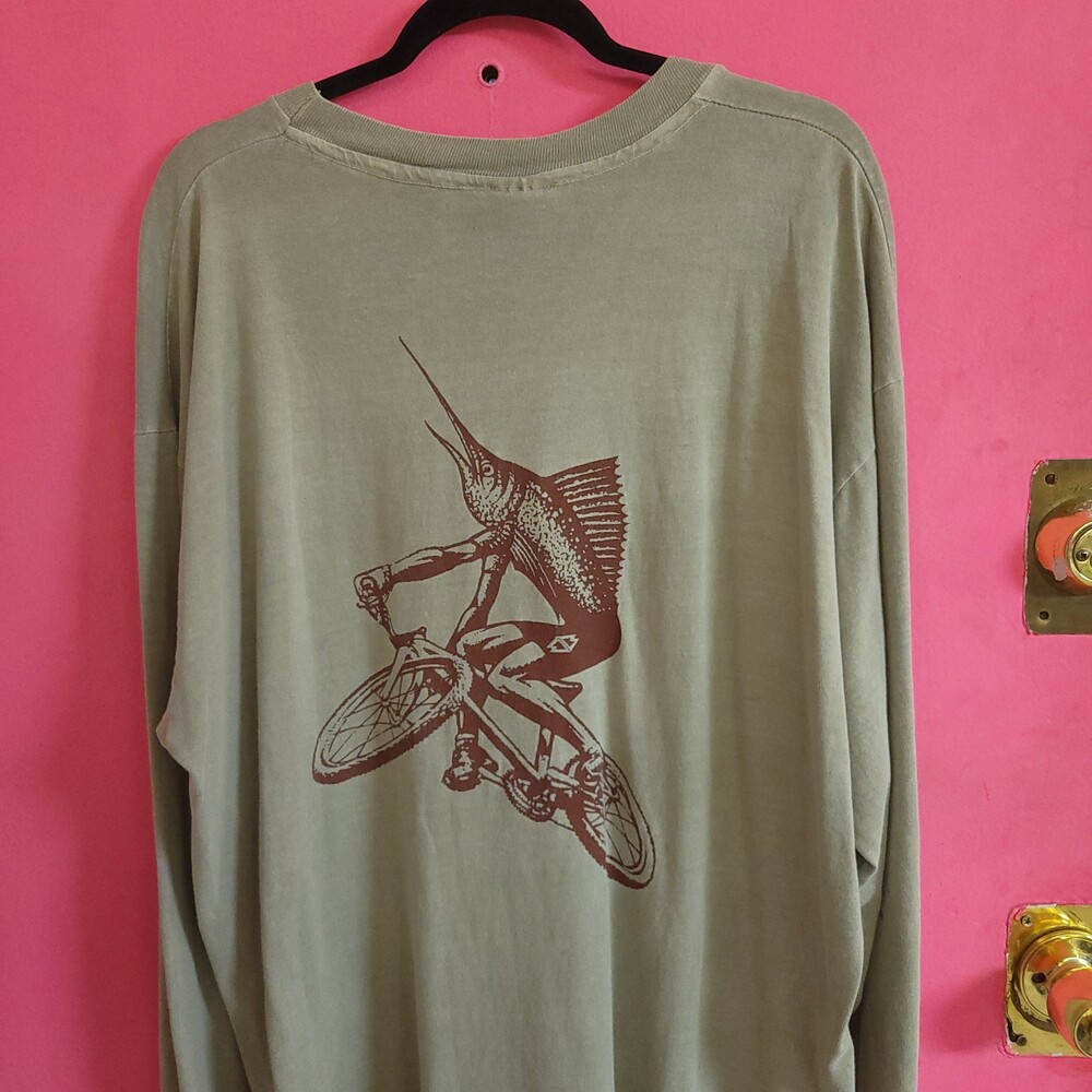 Vintage 90s Gary Fisher Anvil XL Cotton long sleeve mountain biking cycling vtg